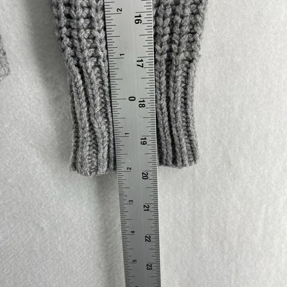 Madewell Sweater Women's Sz S Gray Mockneck Side-Button Pullover Wool Blend - Picture 4 of 11